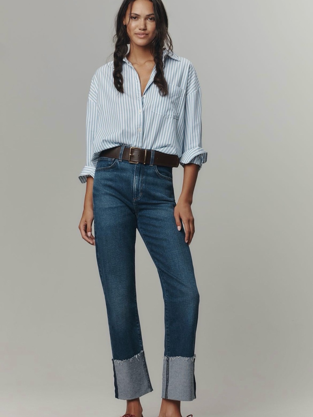 Joe's Jeans The Margo High-Rise Cuffed Cropped Slim Jeans- Size 32